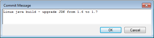 Entering a Commit Dir Comment