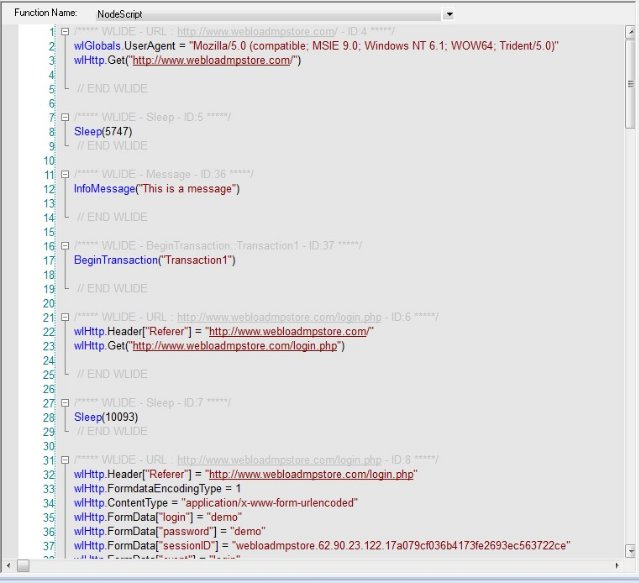 Node Contents in JavaScript View Pane