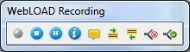 WebLOAD Recording Toolbar