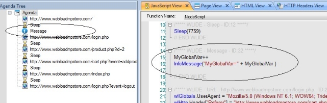 InfoMessage Node Addition to Script Tree