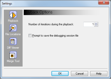 Settings Dialog Box