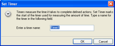 Set Timer Dialog Box