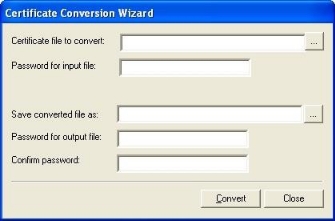 Certificate Conversion Wizard