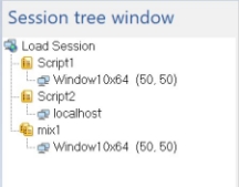 Run Mode Session Tree