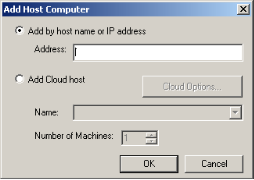 Add Host Computer Dialog Box