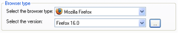 Browser Type Drop-Down List