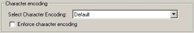 Character Encoding Settings