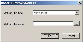 Import External Statistics Dialog Box