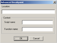 Advanced Breakpoint Dialog Box