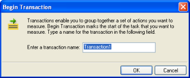 begin transaction