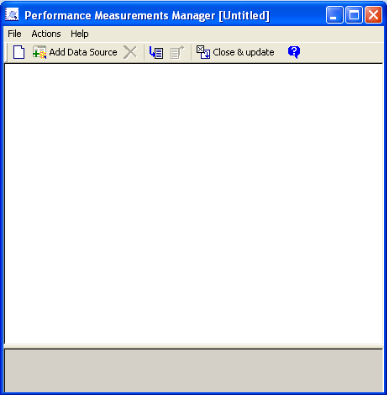 Performance Measurements Manager (Untitled)