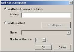 Add Host Computer Dialog Box