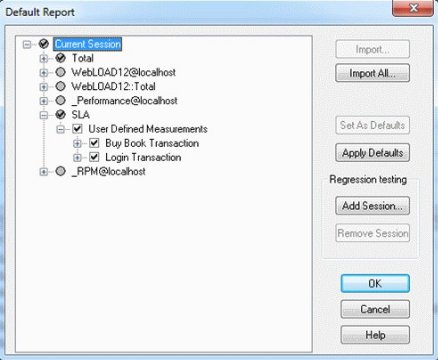 Report Dialog Box