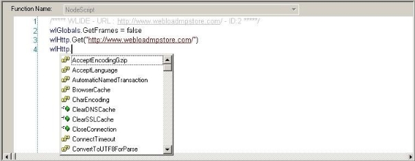IntelliSense Editor Mode for JavaScript View Pane
