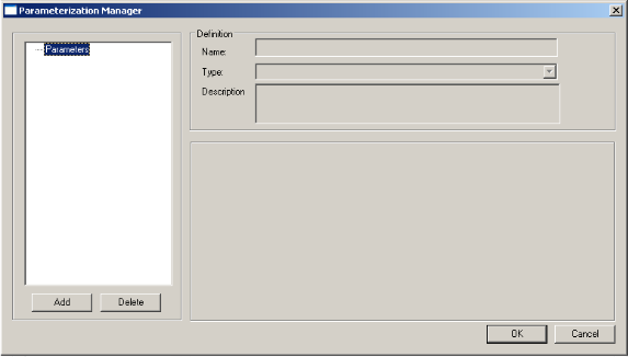 Parameterization Manager Dialog Box