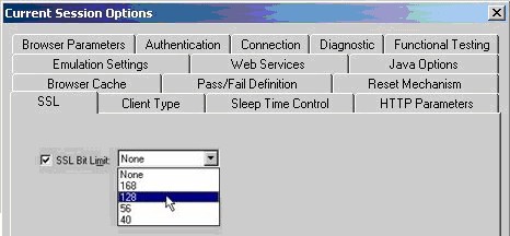 Resetting SSL Bit Limit