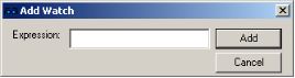 Add Watch Dialog Box