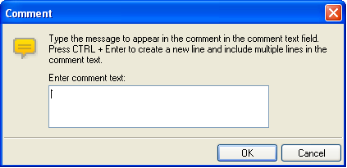 Comment Dialog Box