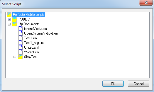 Select Script Dialog Box