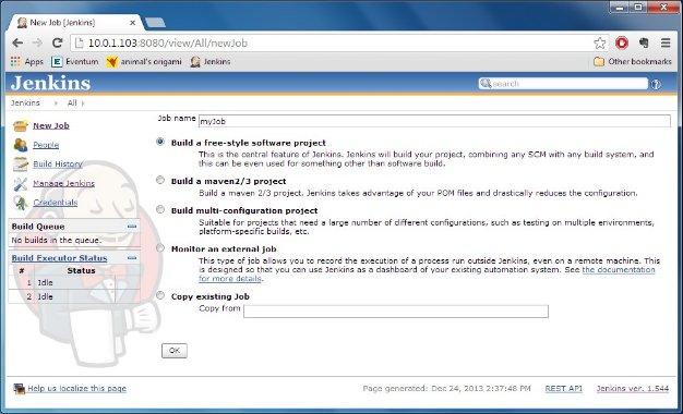 Defining a Job Name and Type