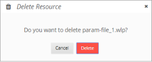 Requesting confirmation to delete a resource