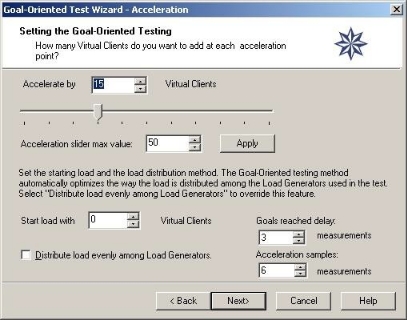 Acceleration Dialog Box