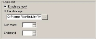 Enable Log Report Checkbox