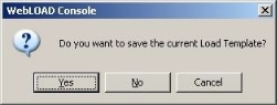Save Current Load Template Message Box