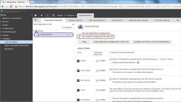 Transaction Detection – Use Custom Configuration