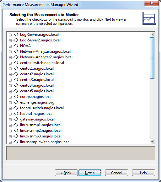 Selecting the Item to Monitor