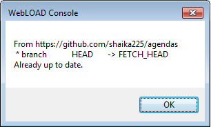 Git Pull Operation Message