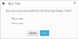 Run Test query