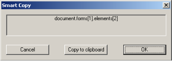 Smart Copy Dialog Box