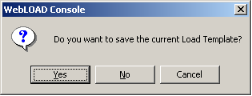 Save Current Load Template Message Box