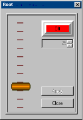 Throttle Control Dialog Box