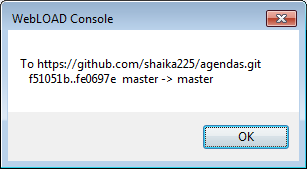 Git Push Operation Message