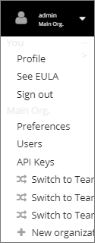 Selecting to Access Organizational User Definitions