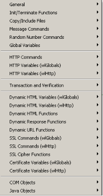 Shortcuts List
